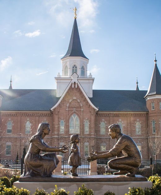 In the Family Circle - Provo Temple - Life-size